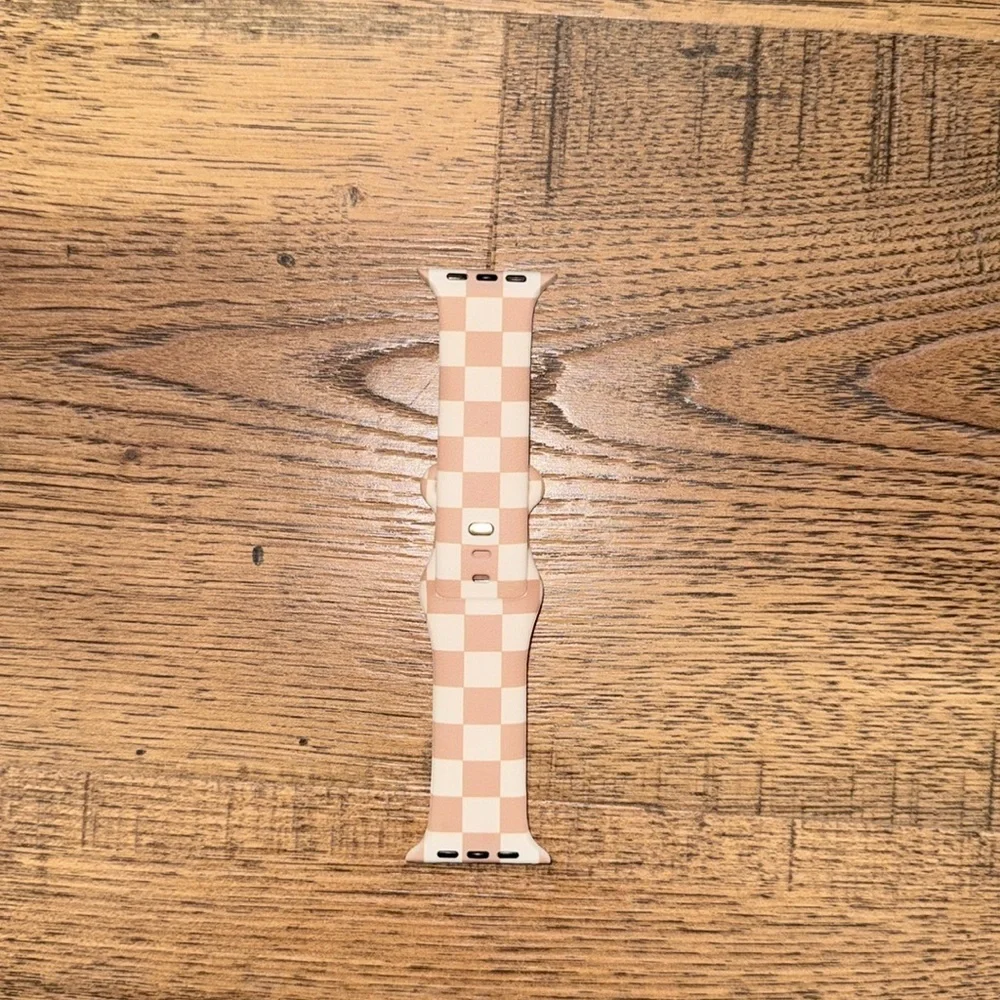 Checkered Pink Smartwatch Band
